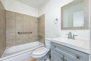 2BR, 1BA - 822SF - Primary Bathroom - 5330 Corteen Apartments