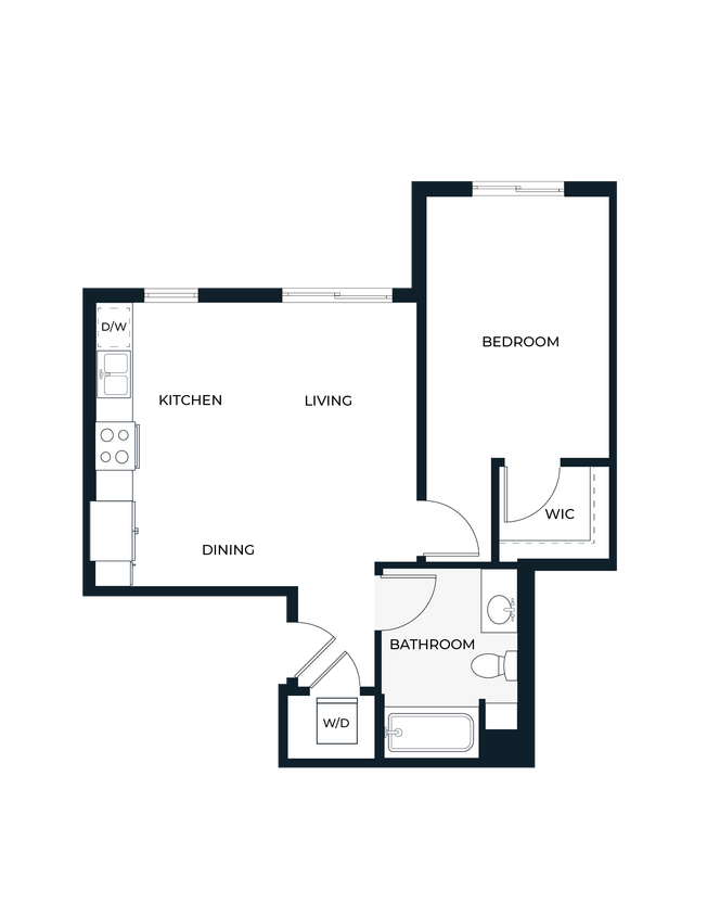 Floor Plan - One Bedroom A7