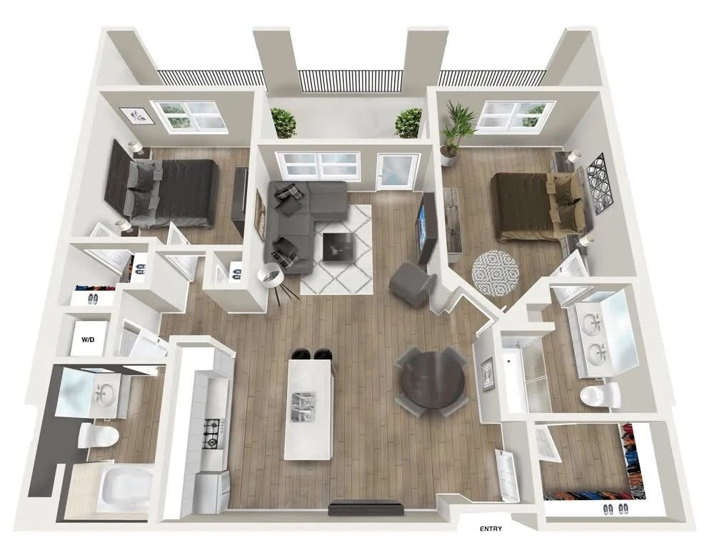 Floor Plan - 2 Bedroom