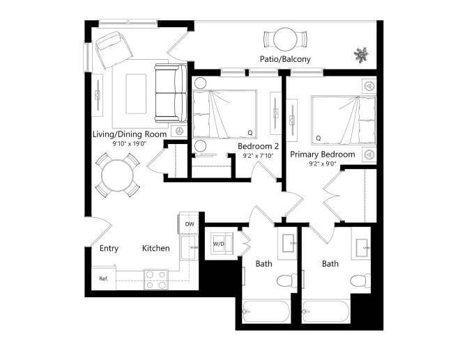 Floor Plan - 501-Broadway_2B