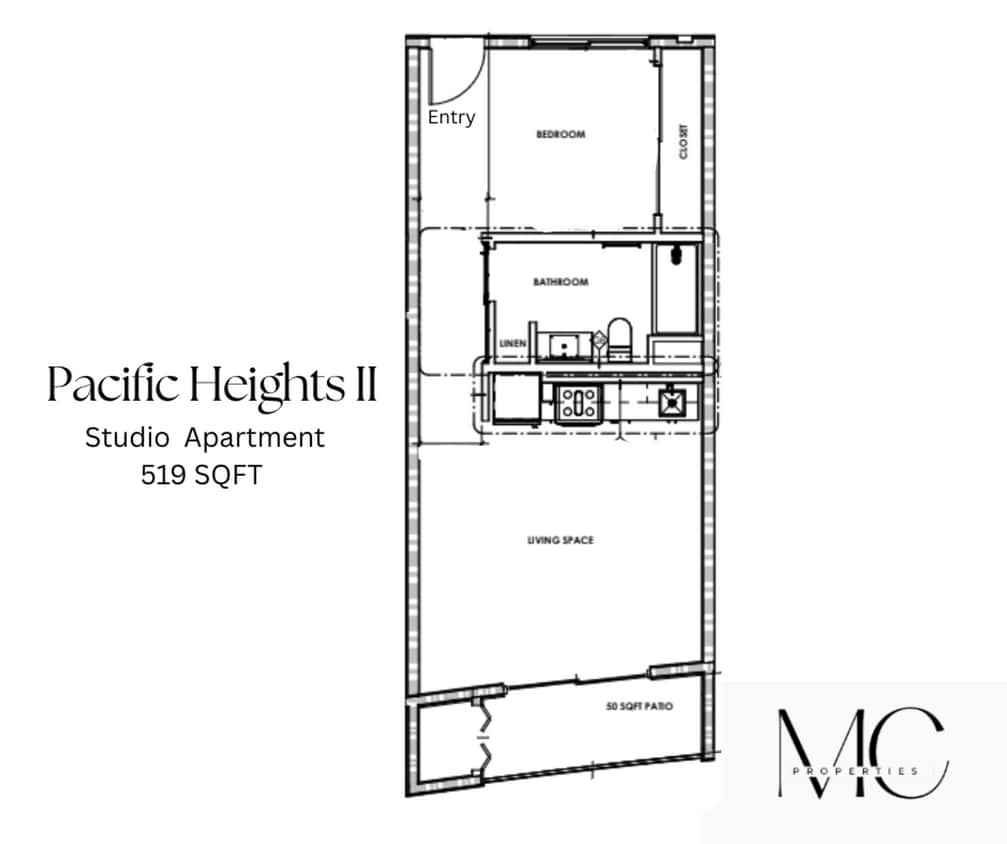Floor Plan - Studio (Type B)