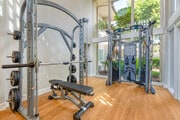 Fitness center with strength equipment - eaves Cerritos