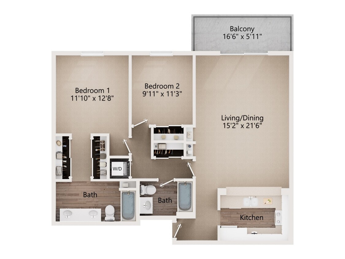 Floor Plan - Catalina 2 Renovated