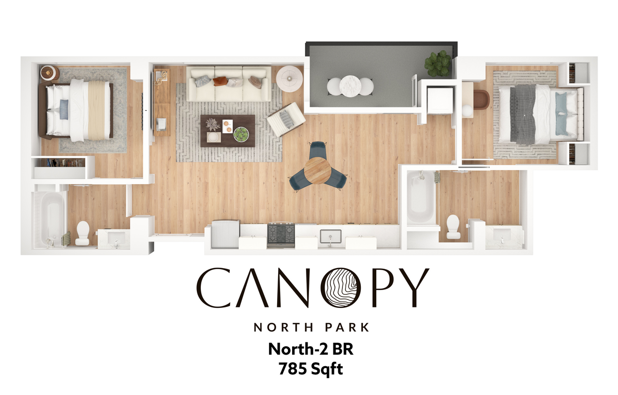 NORTH-2BR-V2 (1).jpg - 2 Bedroom; 2 Bathroom