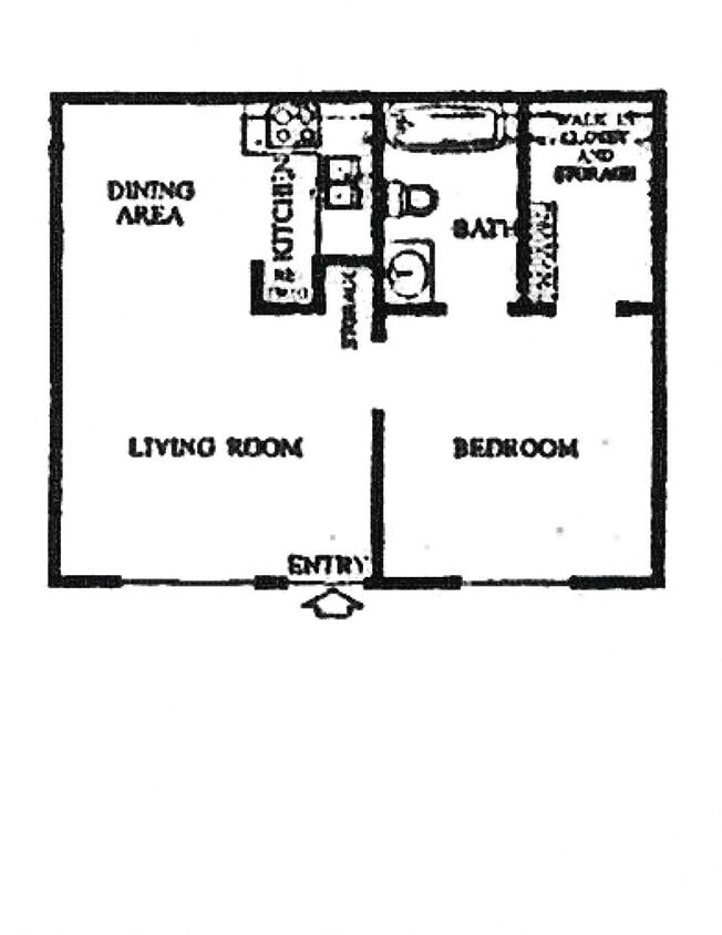 Floor Plan - 1x1