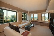 living room on 12th floor - 10520 Wilshire Blvd Condo Unit #1207