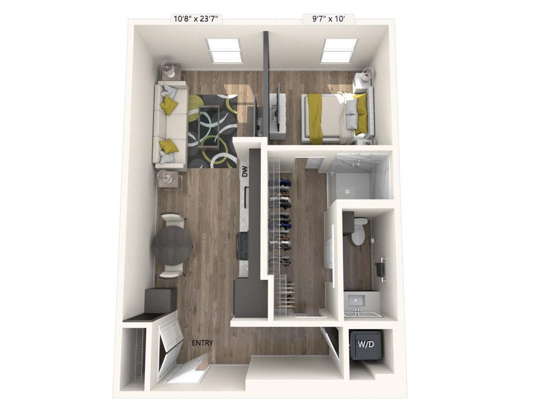 Floor Plan - AM3V-Upgrade-663sf