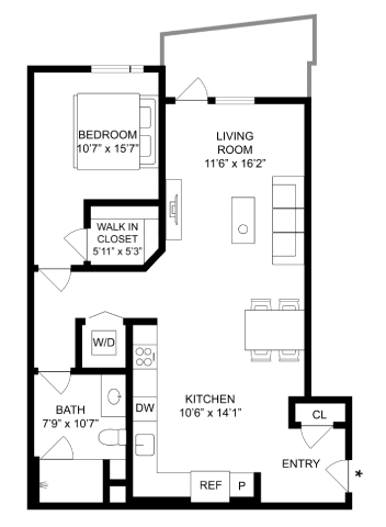 Floor Plan - 1-D2