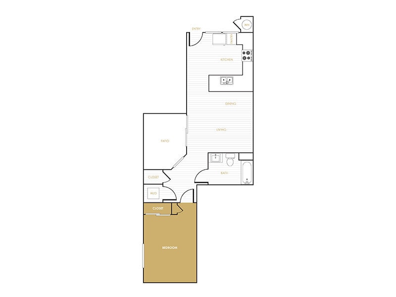 Floor Plan - 1x1_710
