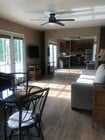 Living space with queen pull out couch - 73435 San Nicholas Ave Apartment Unit Casita