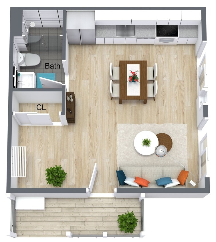 Floor Plan - Studio - 6225 