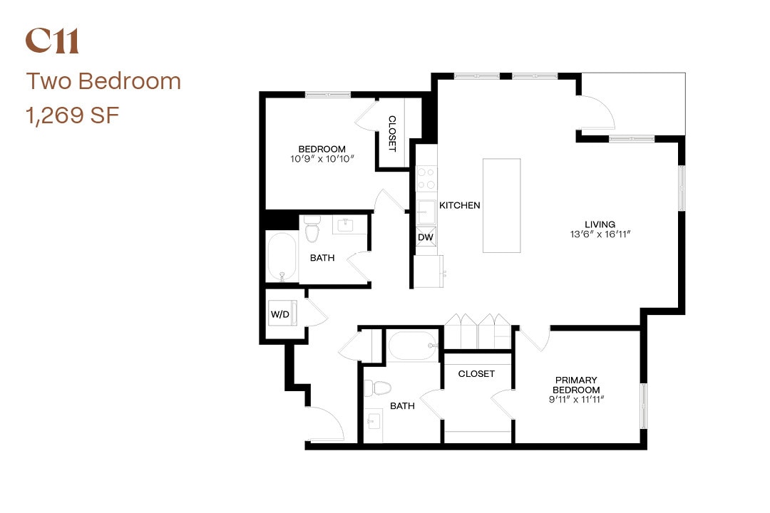Floor Plan - Two Bedroom C11