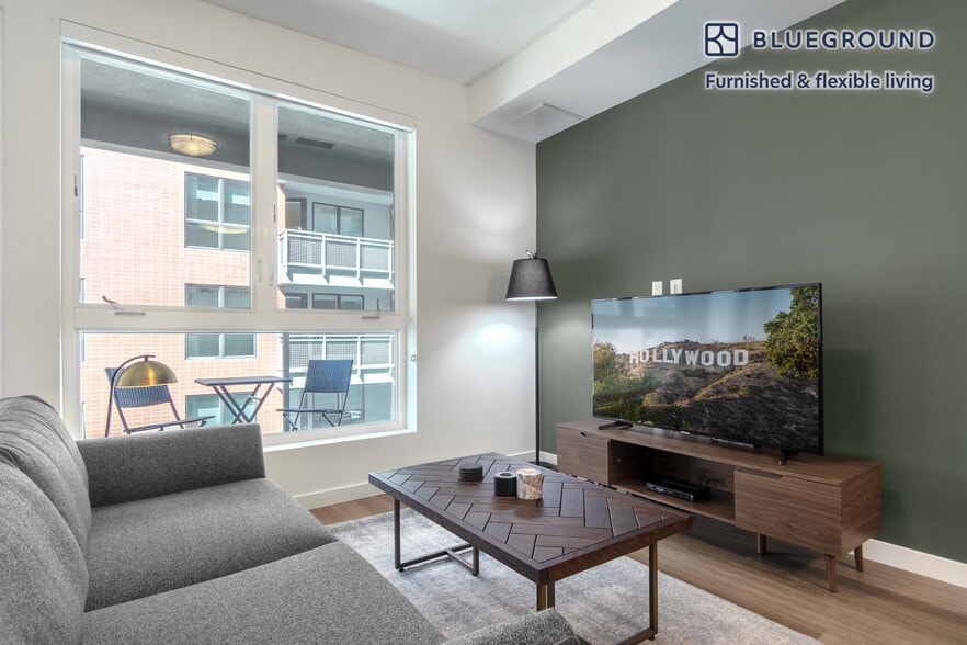 Snapshot of High Rise Apartments In Downtown With Sunlight