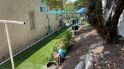 Backyard communal area - 923 1/2 Tularosa Dr Apartments