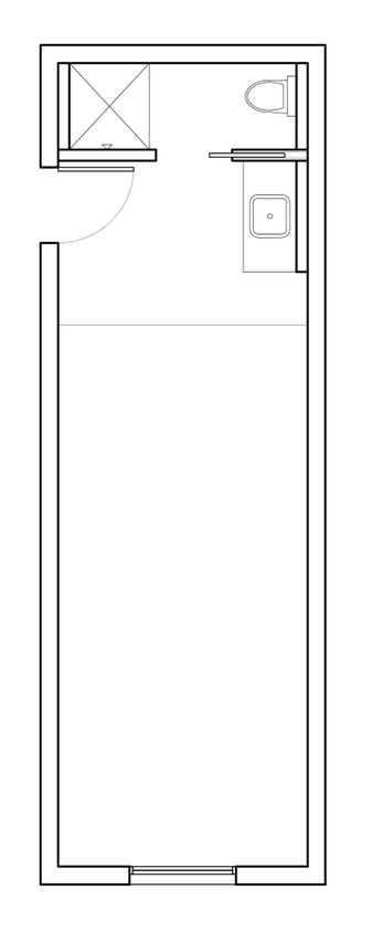 Floor Plan - 201-D 320 sqft + Loft