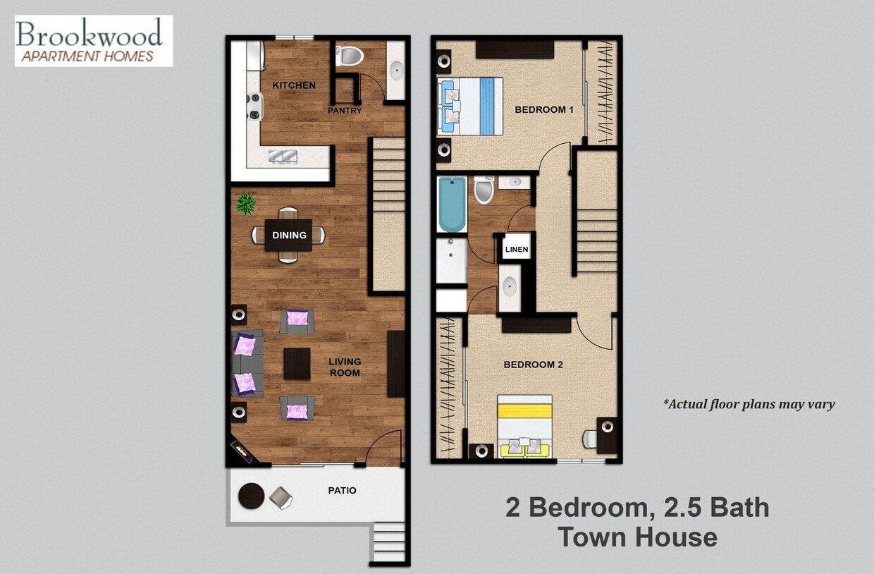 Floor Plan - 2 Bedroom Townhouse