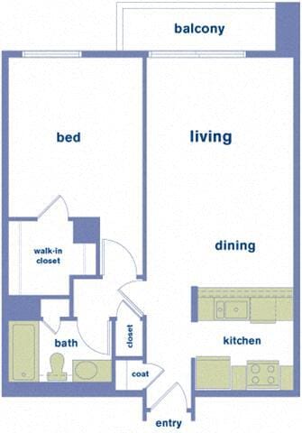 Floor Plan - 1A-J (Affordable Housing)