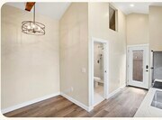 Vaulted ceiling with storage above bathroom - 3223 Landis St House