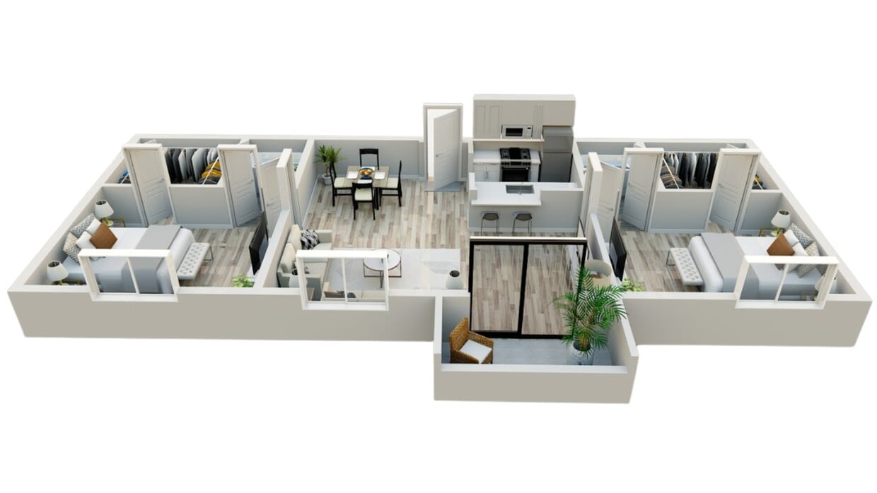 2BR/2BA - Large - 2BR/2BA - A