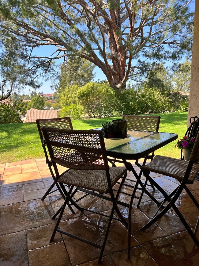 patio with neighborhood view - 17738 Valle de Lobo Dr Unit Stoneridge Chateau Condos