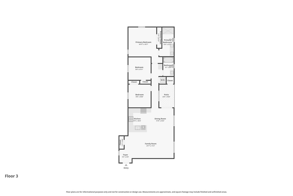 Floor Plan - 3 Bd 2 Ba FP6