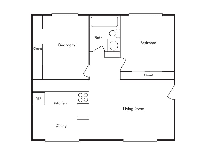 Floor Plan - 2 Bedroom