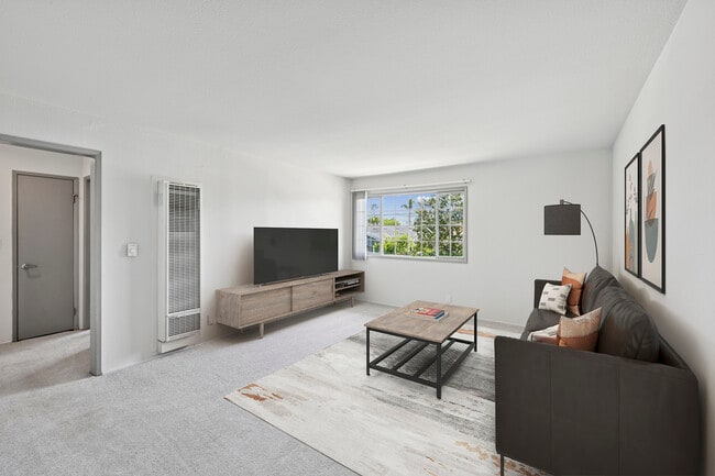 Living room with carpet - AVA Newport