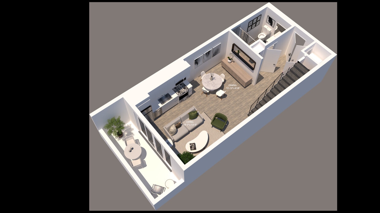 2 Story PH Town Home (407, 408) - 2 BDR (PH Twnhse, 2 Story)