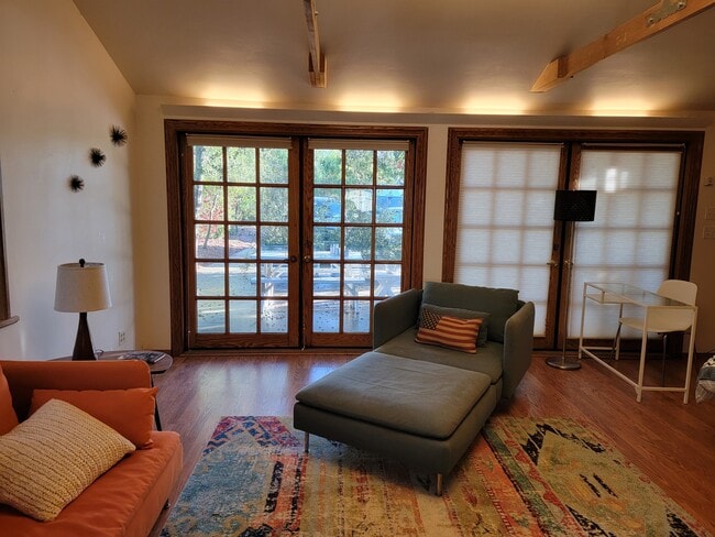 Porch area with views of the Topatopa - 311 Palomar Rd