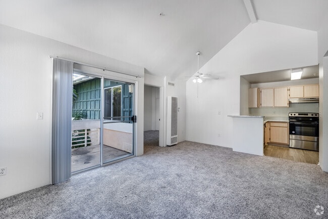 1BR, 1BA - 530SF - Living Room - Seasons at Redondo Beach, A 55+ Community