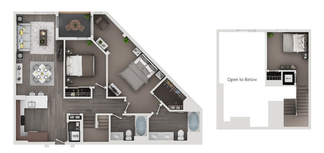 Alaya, B8, 2 bed, 2 bath, 1308 sq ft - B8