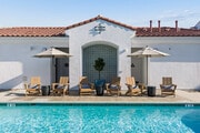 Poolside Chairs and Umbrellas - Vintage Farms