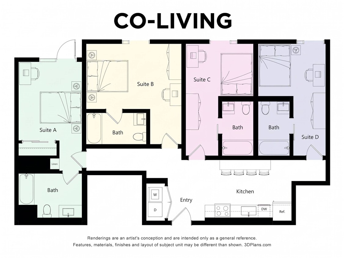 Floor Plan - 4A Co-Living