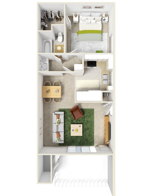One Bedroom - One Bedroom
