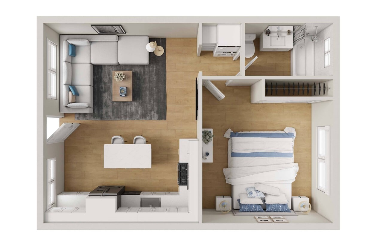 Floor Plan - 1x1