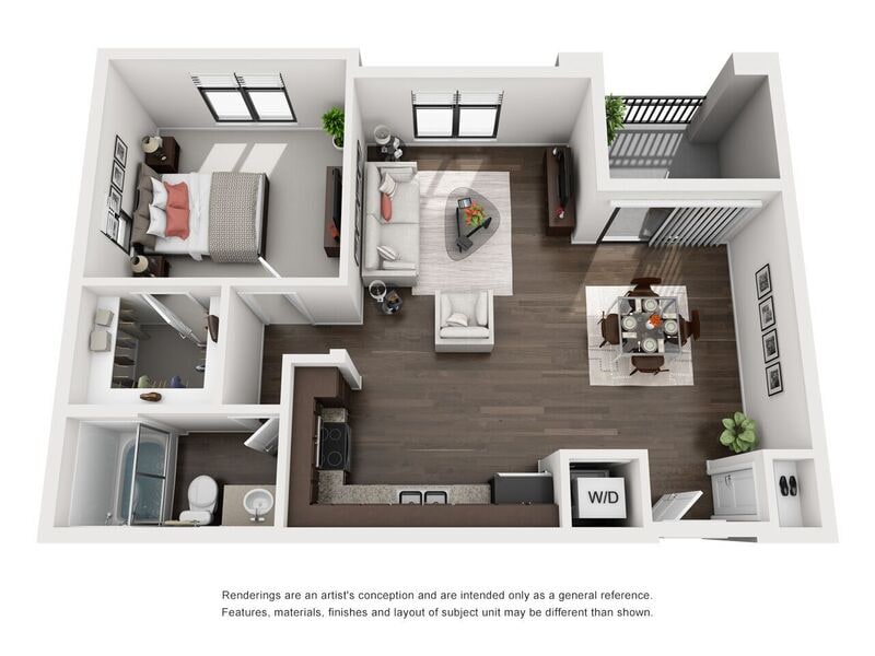 Floor Plan - 1x1