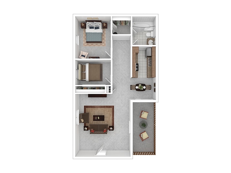 Floor Plan - 2x1