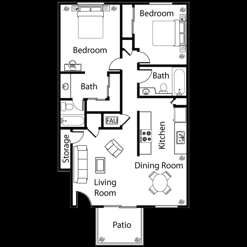 2 BED 2 BATH - 2 Bed 2 Bath