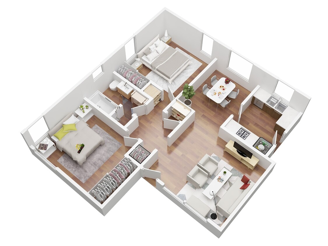 Floor Plan - Malibu Bungalow 