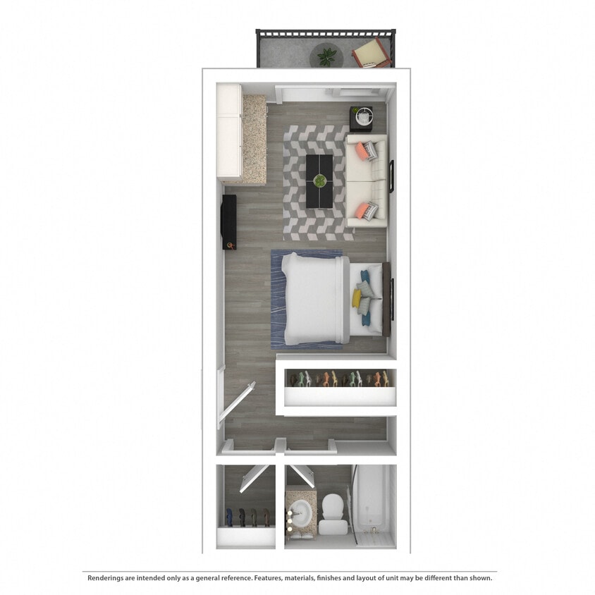 Floor Plan - Efficiency-PlanF