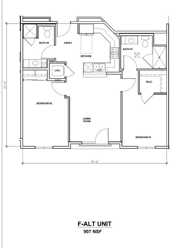 Floor Plan - F-Alt Unit