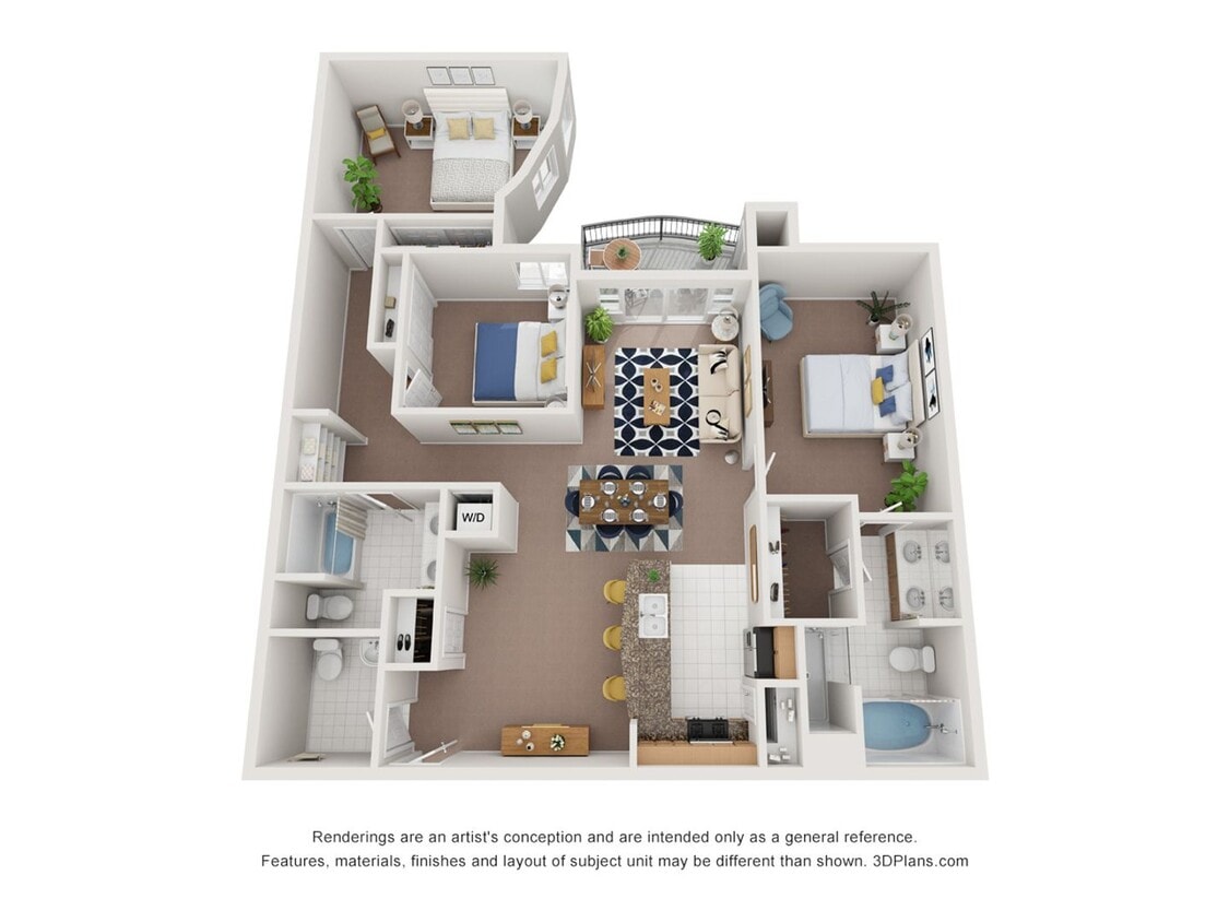 Floor Plan - 3x2.5F-1576