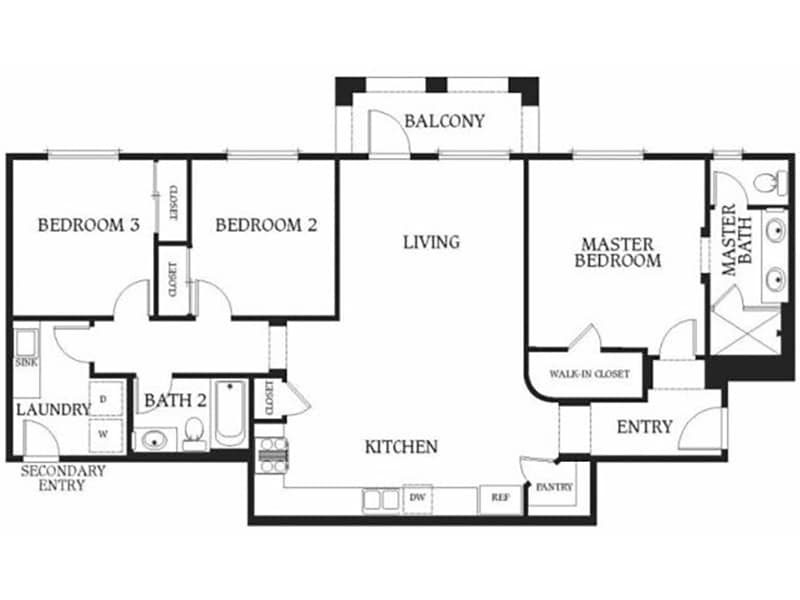 Floor Plan - 3 Bedroom A