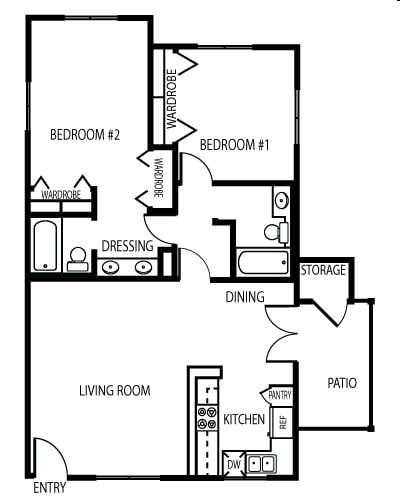 2BR/2BA - Pacific