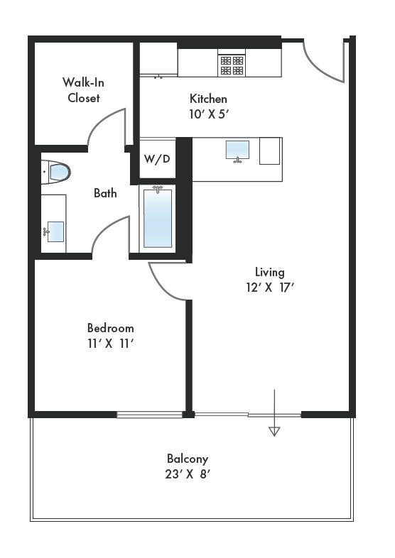 Floor Plan - A2 Balcony