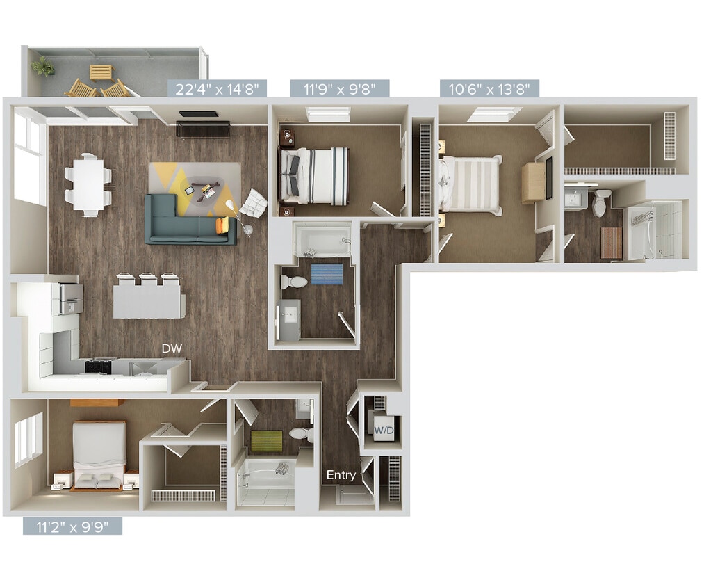 Floor Plan - C9-1608-1618