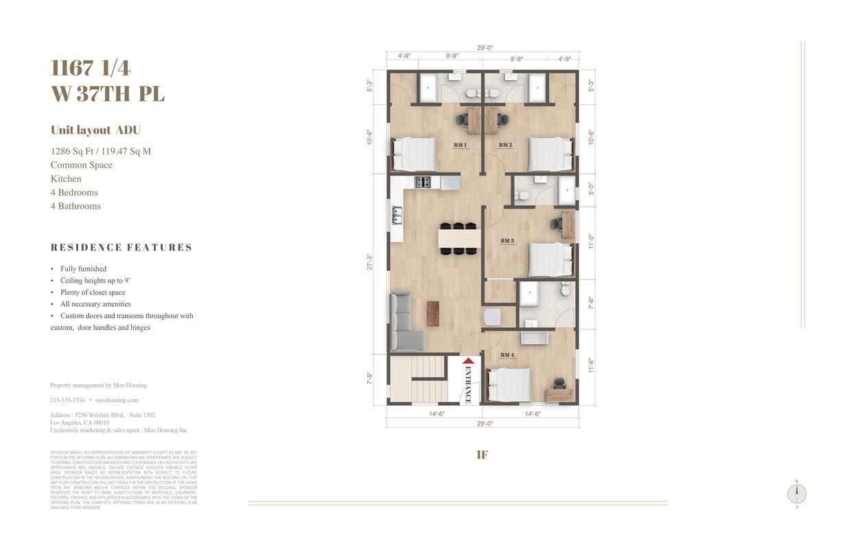 Floor Plan - 1167 1/4 W 37th Pl