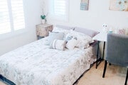 First Floor Bedroom with Private En-Suite Bath - 811 N Dalton Ave Townhome