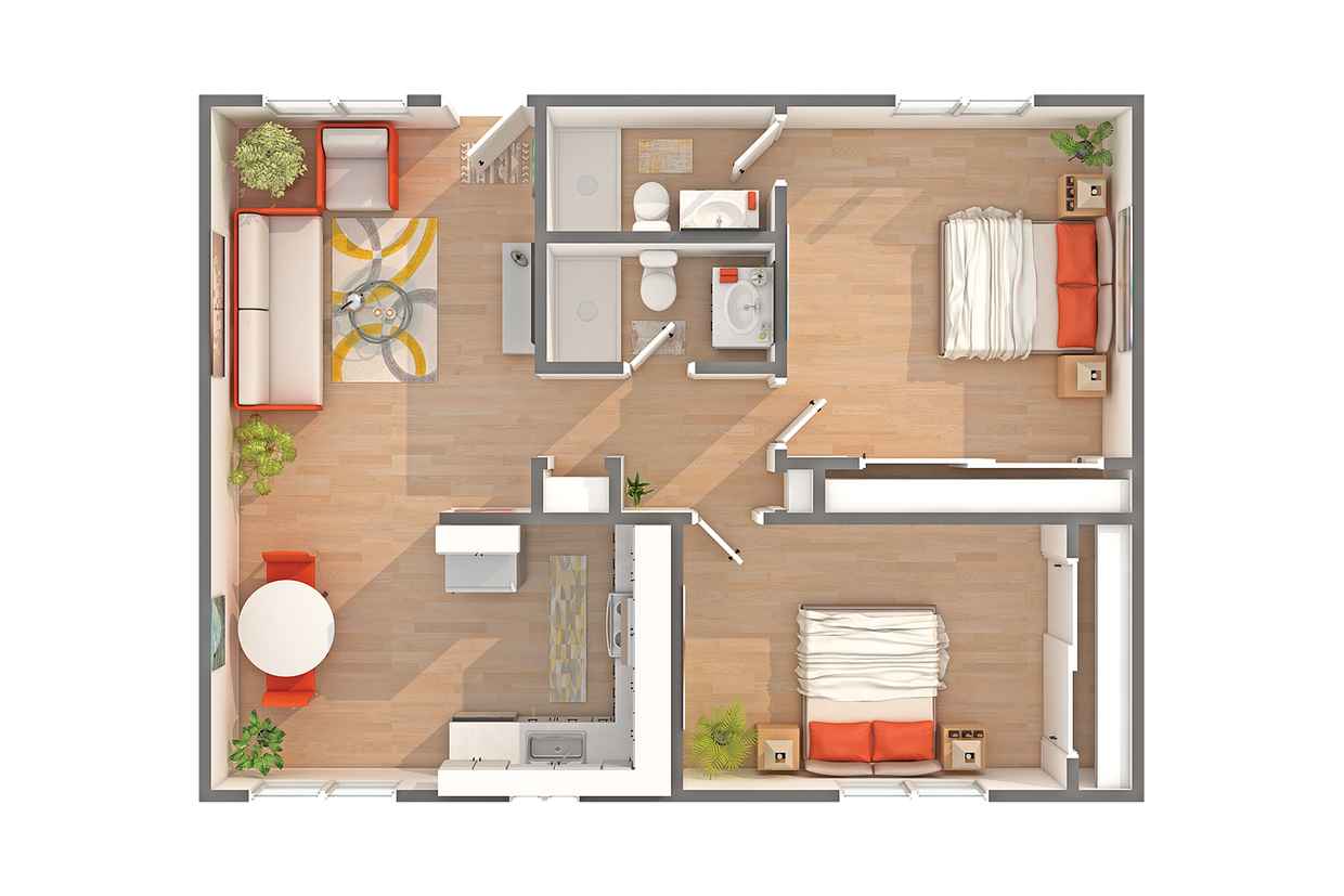 Nautilus | 2-Bedroom Floorplan - Nautilus
