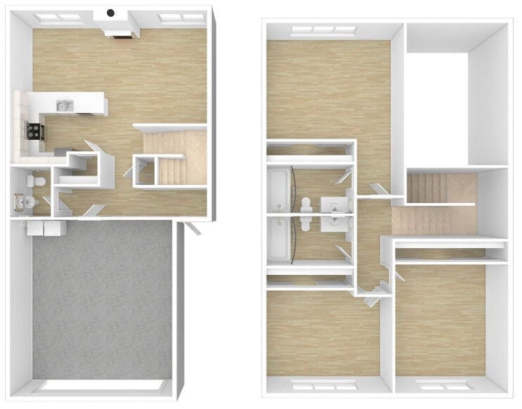 Floor Plan - 3 Bed 2.5 Bath